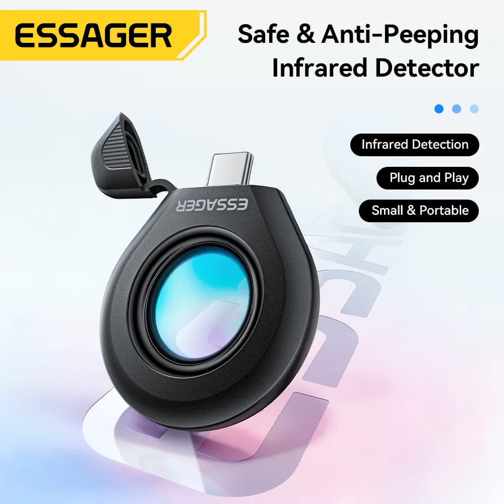 Detector de Lentes de Câmera Infravermelho Anti-Espionagem Dispositivo de Segurança