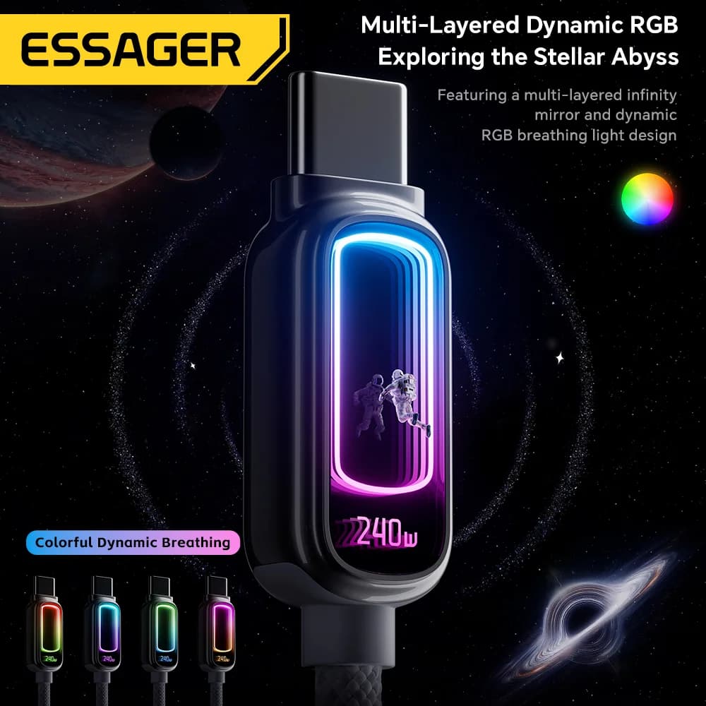 Cabo USB-C to USB-C PD 3.1 E-Marker 240W