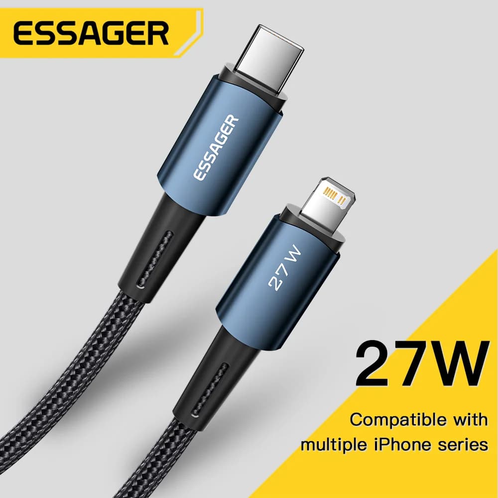 Cabo de Carregamento Rápido USB-C para Lightning 20W