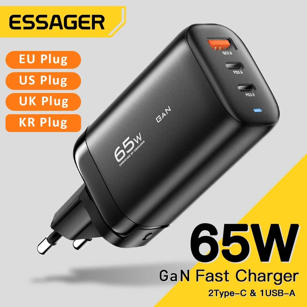 Carregador de Notebook USB-C GaN 65W, PPS