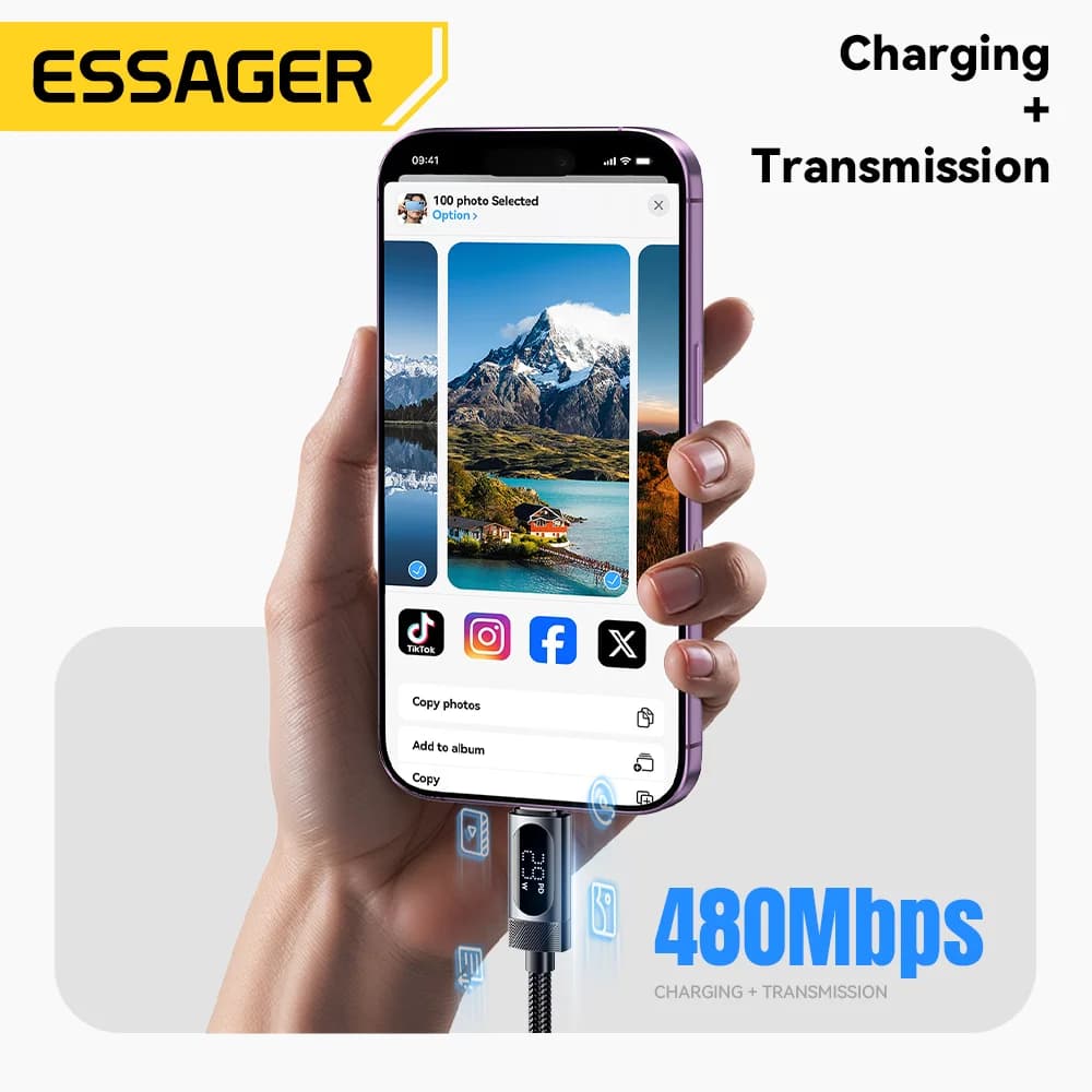 Cabo Digital Display USB-C para Lightning, 29W PD
