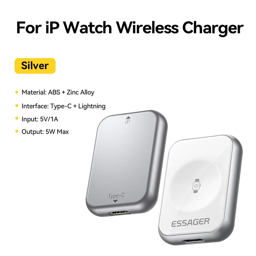 Carregador Sem Fio Magnético para Relógios, 5W