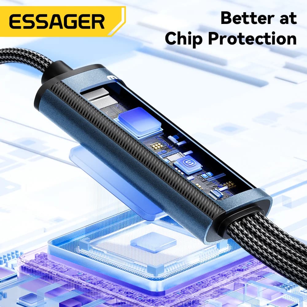 Cabo de Carregamento USB-C para Lightning 3-em-1 100W