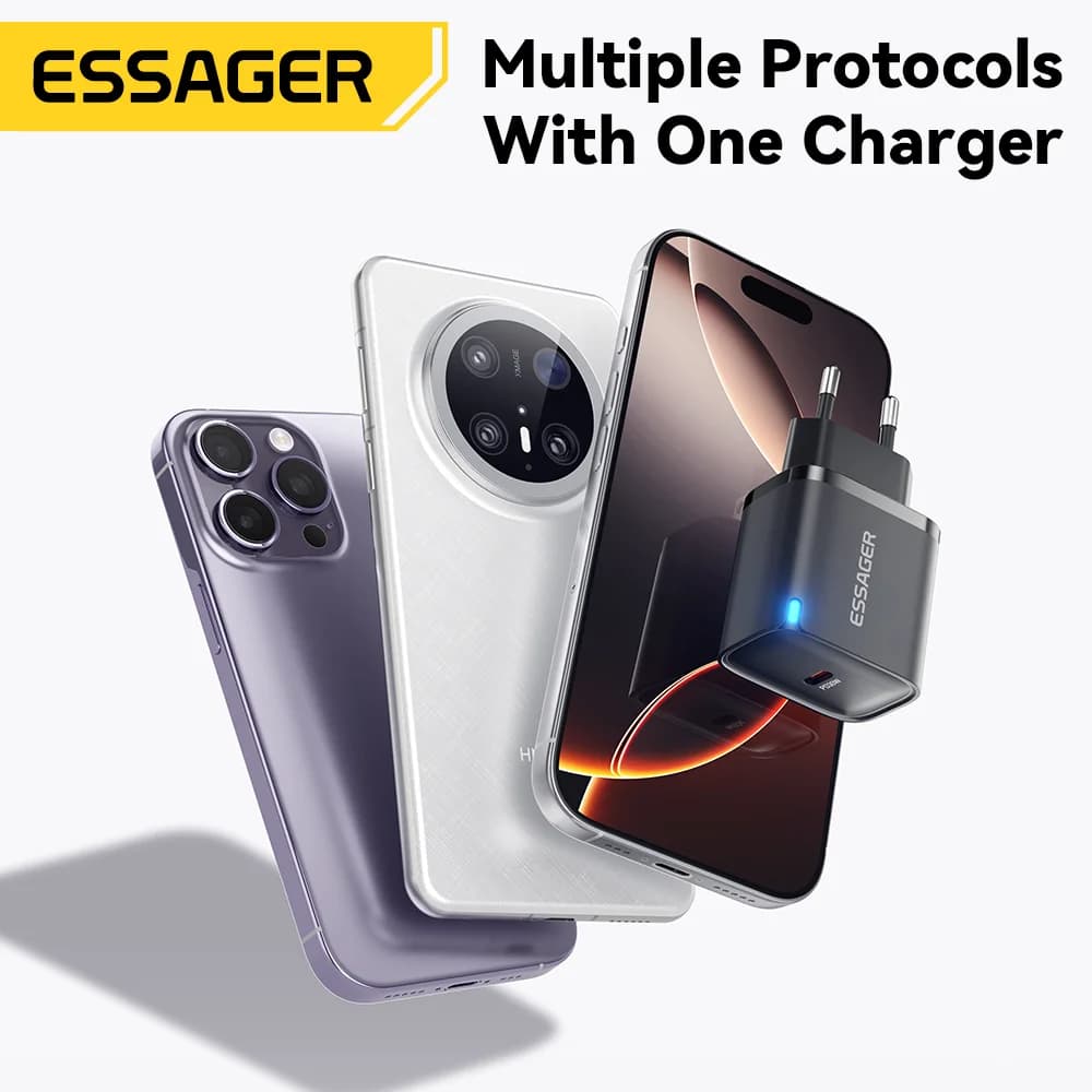 Carregador Rápido Mini USB-C PD 30W