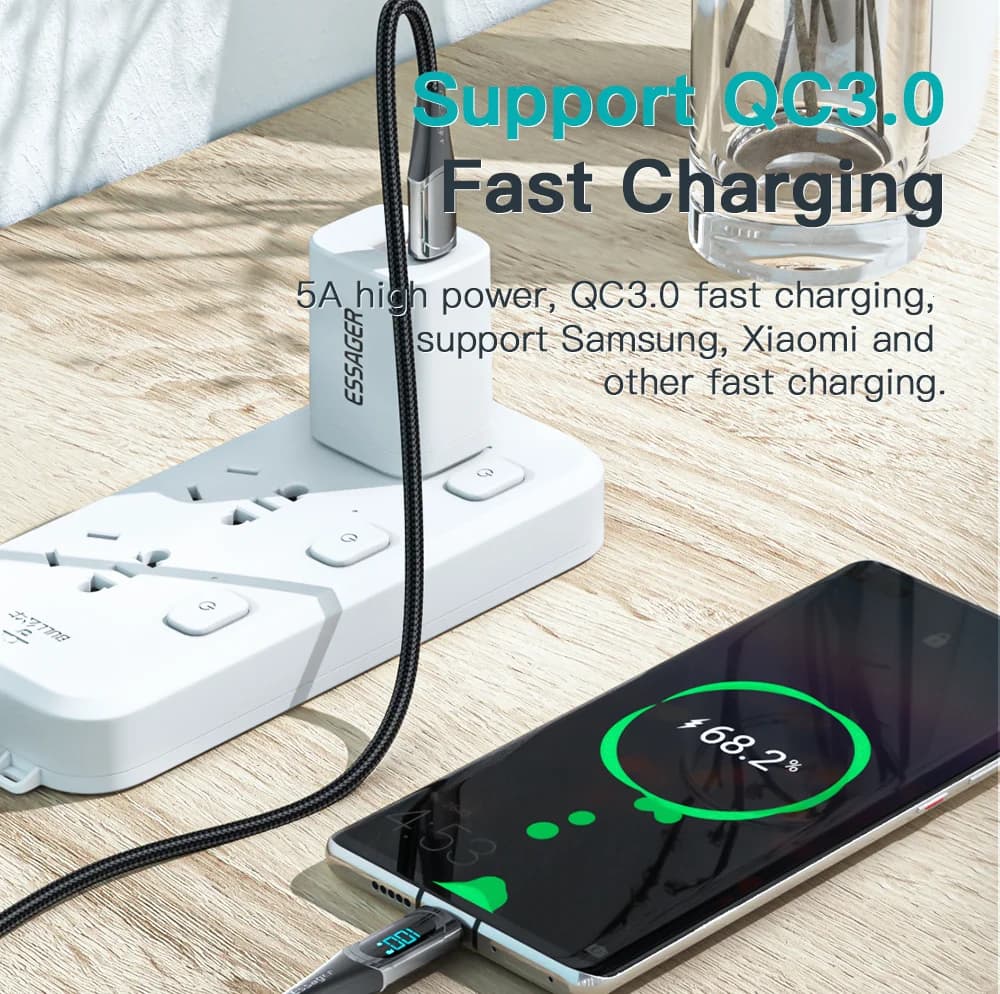 Cabo USB-C para USB-C 100W, 2M