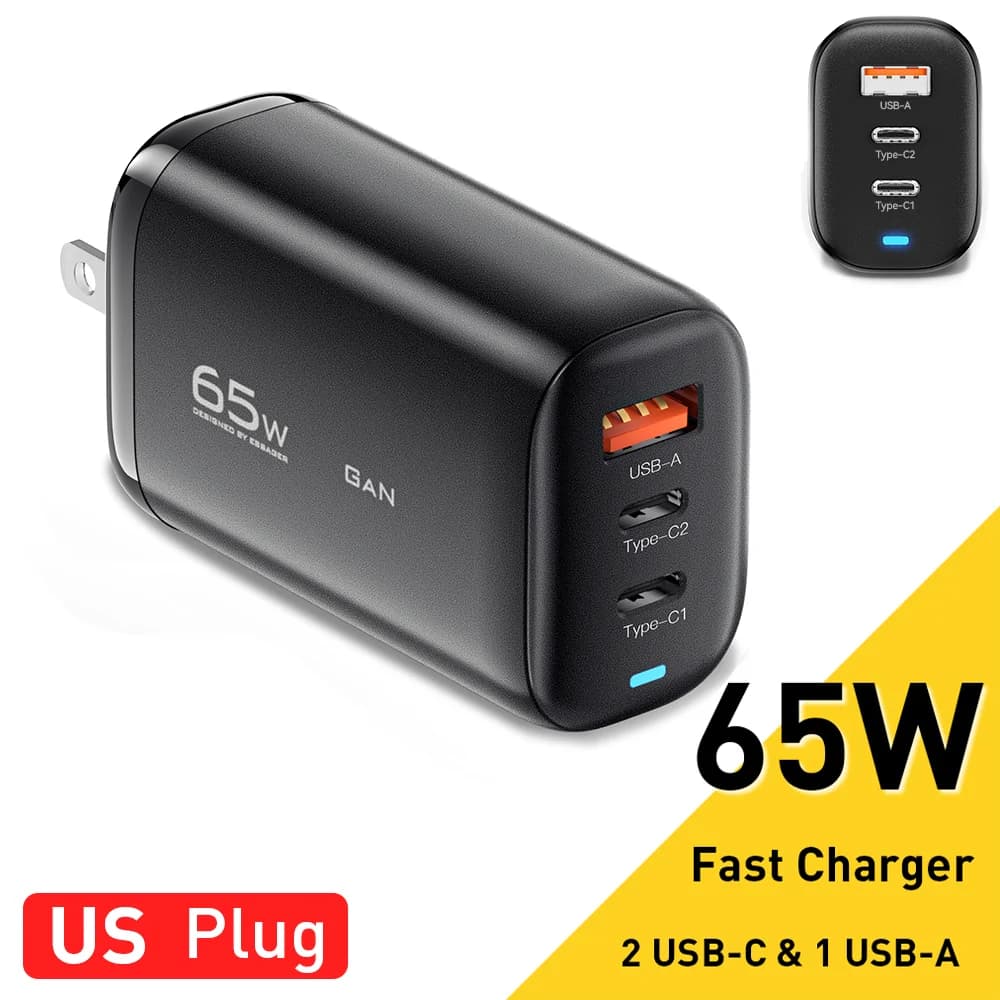 Carregador de Notebook USB-C GaN 65W, PPS