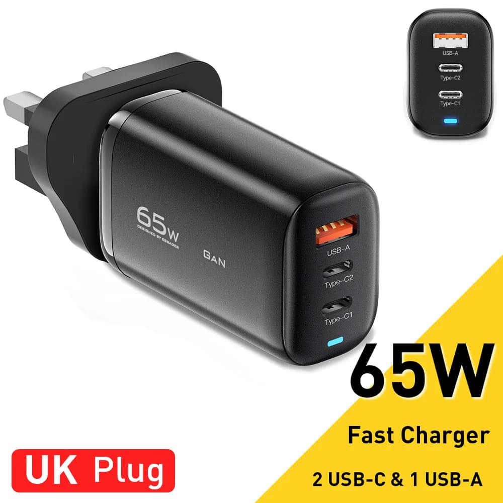 Carregador de Notebook USB-C GaN 65W, PPS