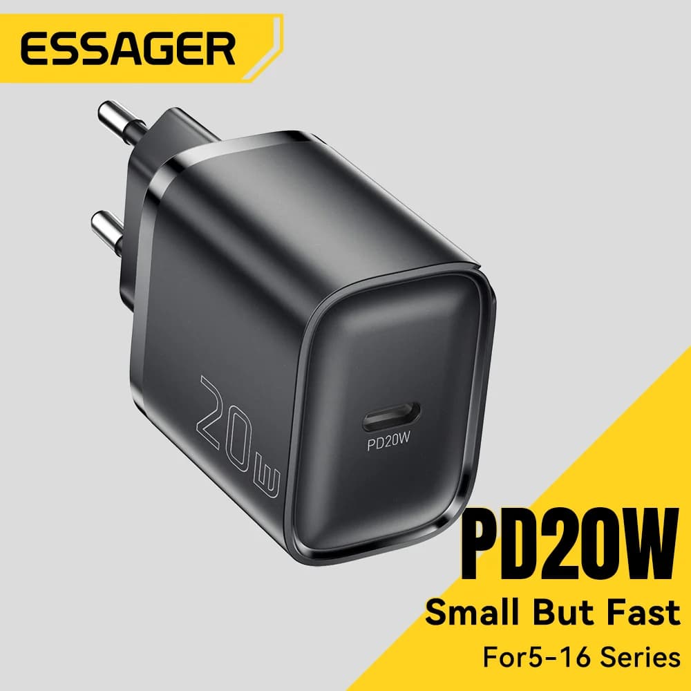 Carregador de Parede Mini USB-C PD de 20W