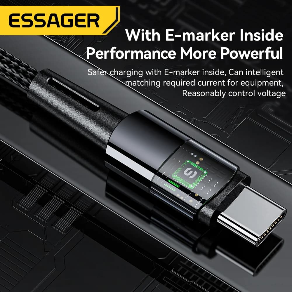 Cabo de Dados USB-C 6A Super Carregamento Rápido 240W