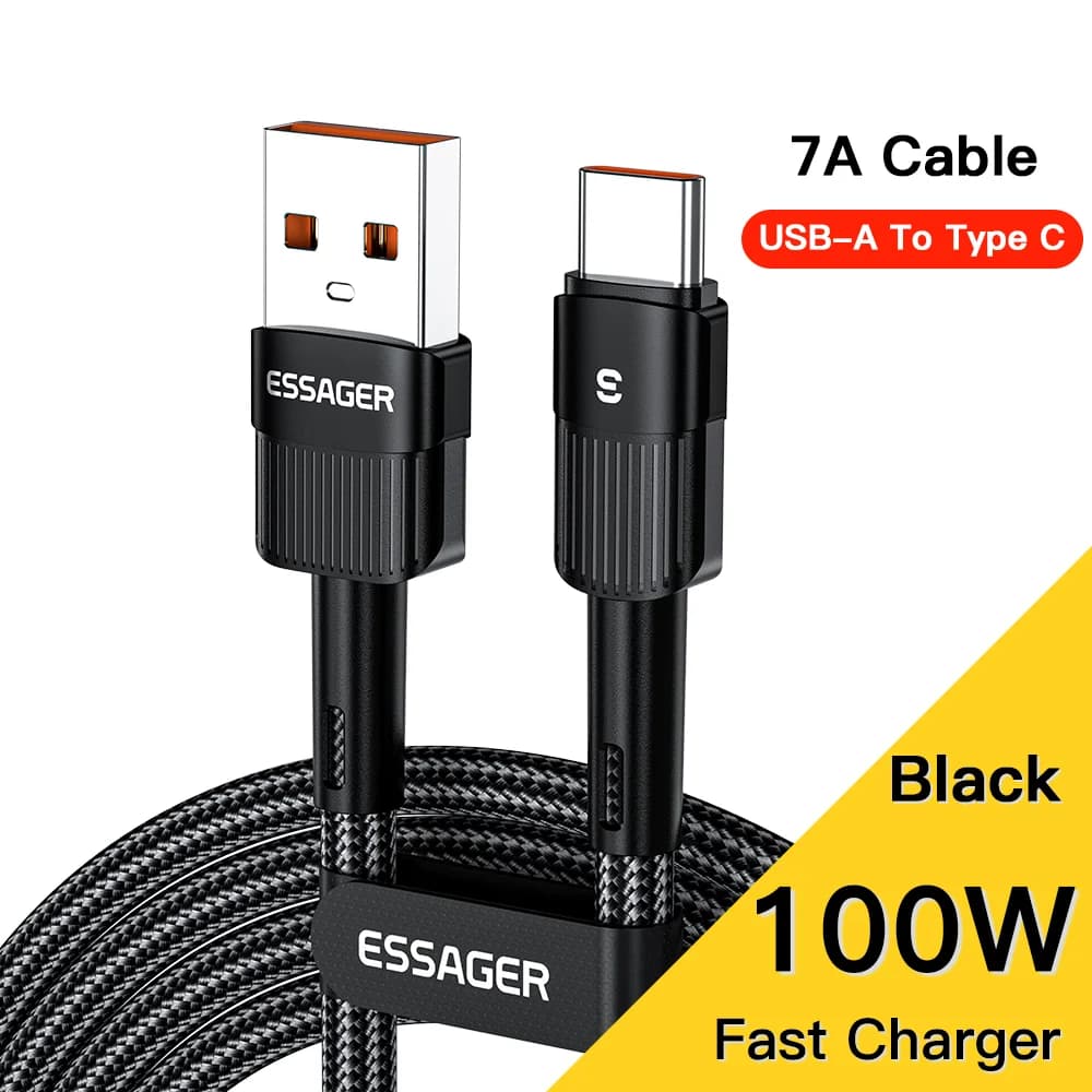 Cabo de Carregamento Rápido USB-C para USB-C 100W 3m