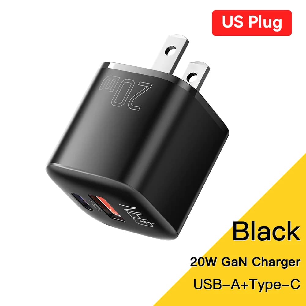 Carregador Rápido USB-C PD GaN 20W