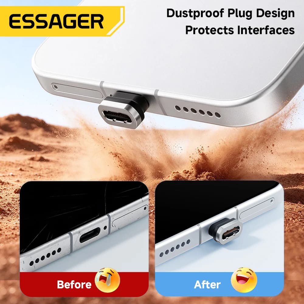 Cabo USB-C Magnético de Carregamento Rápido 100W 7A