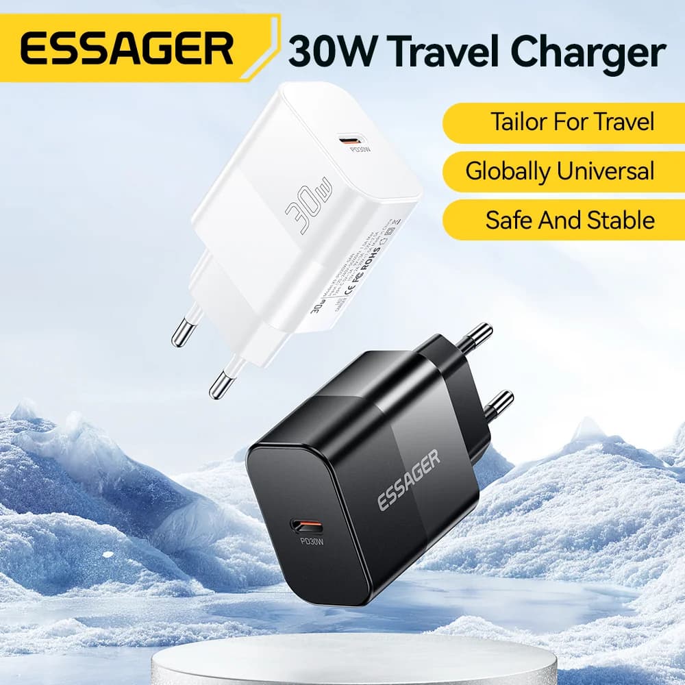 Carregador de Viagem USB-C PD 30W