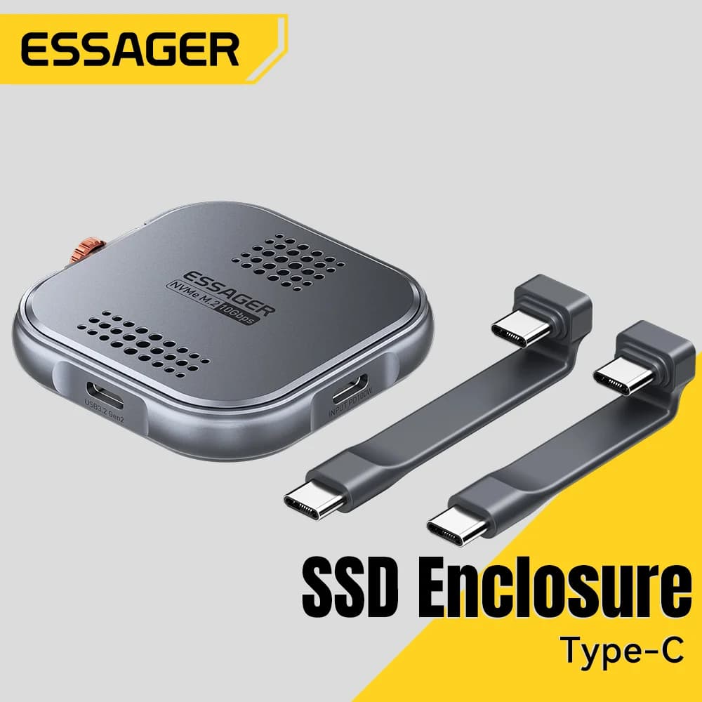 Case para SSD M.2 NVMe USB 3.2 Gen2 10Gbps