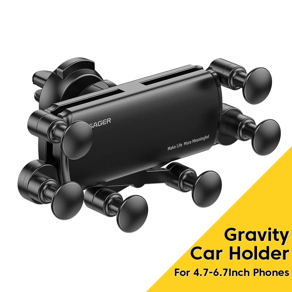 Suporte Automotivo de Celular para Saída de Ar com Gravidade
